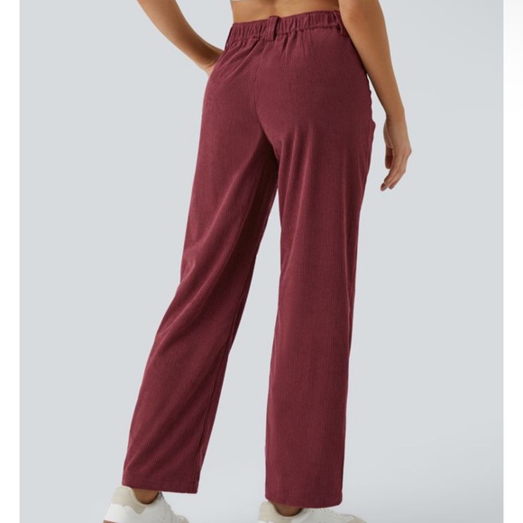 Halara Mid Rise Zipper Pocket Corduroy Casual
Pants - Picture 3 of 9